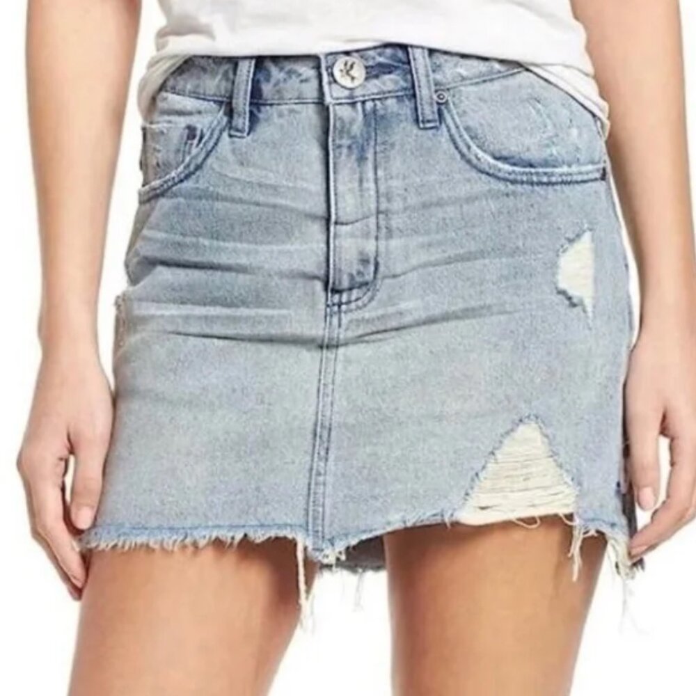 One teaspoon denim mini skirt